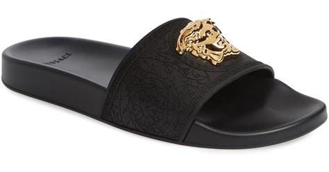 versace medusa palazzo slides|Versace baroque medusa slide.